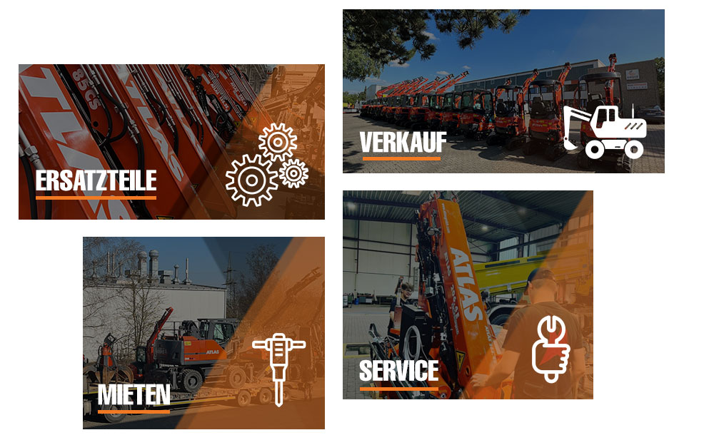 Baumaschinenverkauf, Baumaschinenersatzteile, Baumaschinenvermietung, Baumaschinenservice - MSG