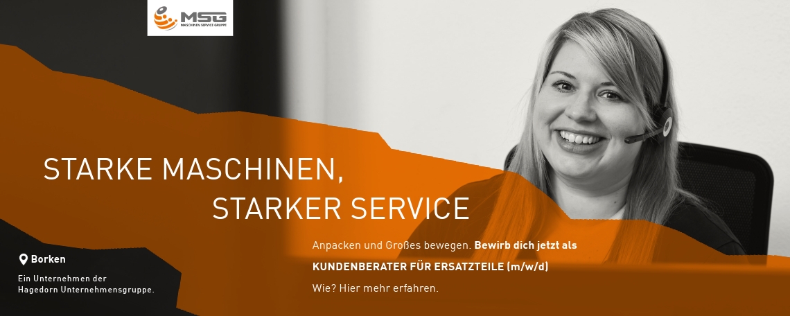 Kundenberater für rsatzteile - MSG